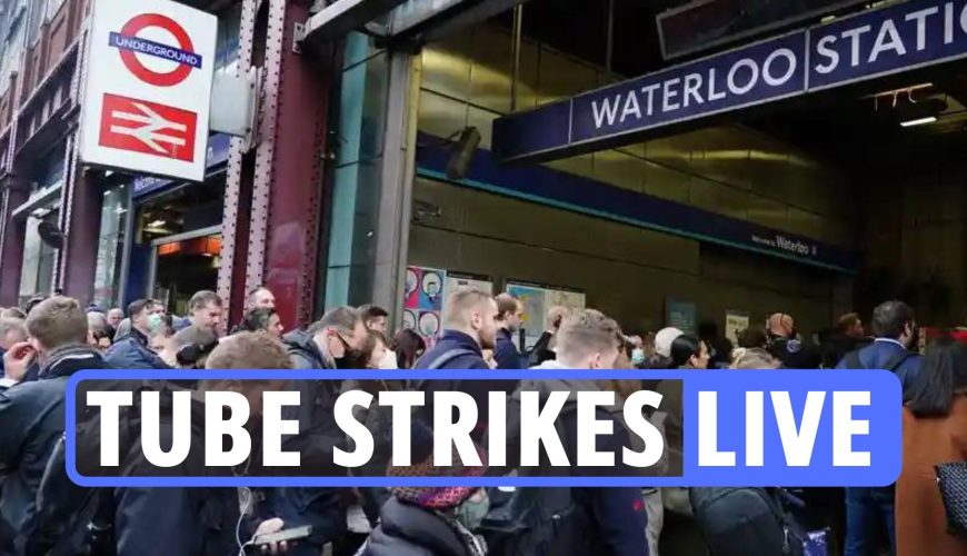 London tube strike today – Travel chaos as workers hold 24-hour walkout over jobs & pensions; plus TfL status updates