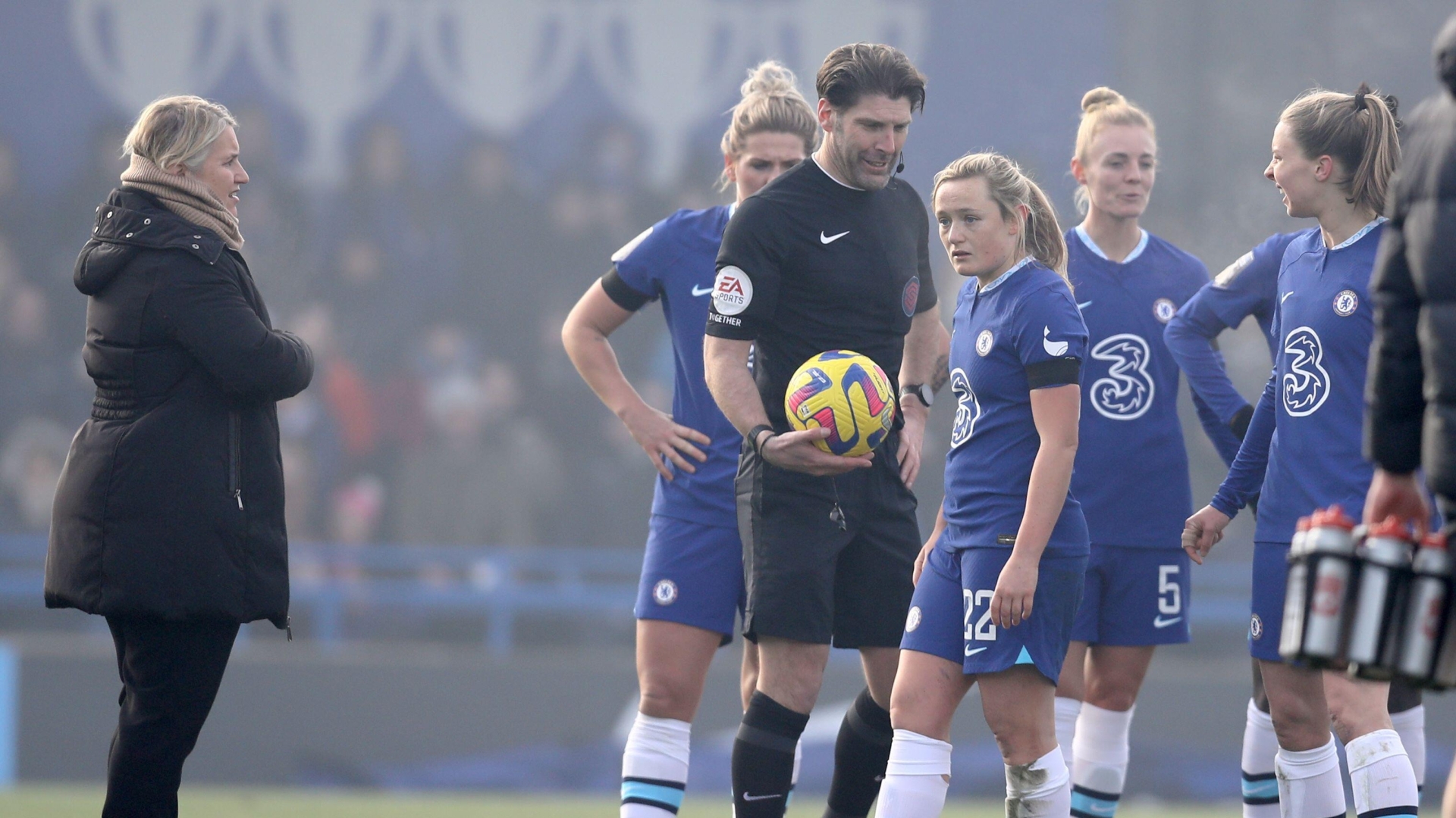 Emma Hayes says Chelsea clash with Liverpool should not have gone ahead after WSL game is called off due to frozen pitch