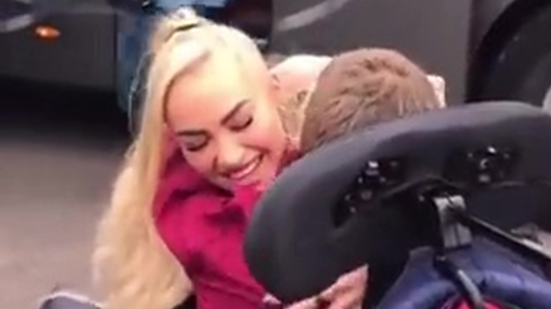 Alisha Lehmann dubbed a ‘class act’ for heartwarming gesture as she jumps off Aston Villa bus to hug fan in wheelchair