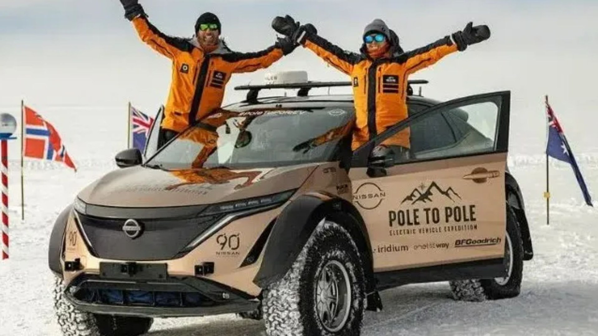 ‘Trust your crazy ideas,’ couple says after driving Nissan EV 21,000 miles from pole to pole in epic adventure