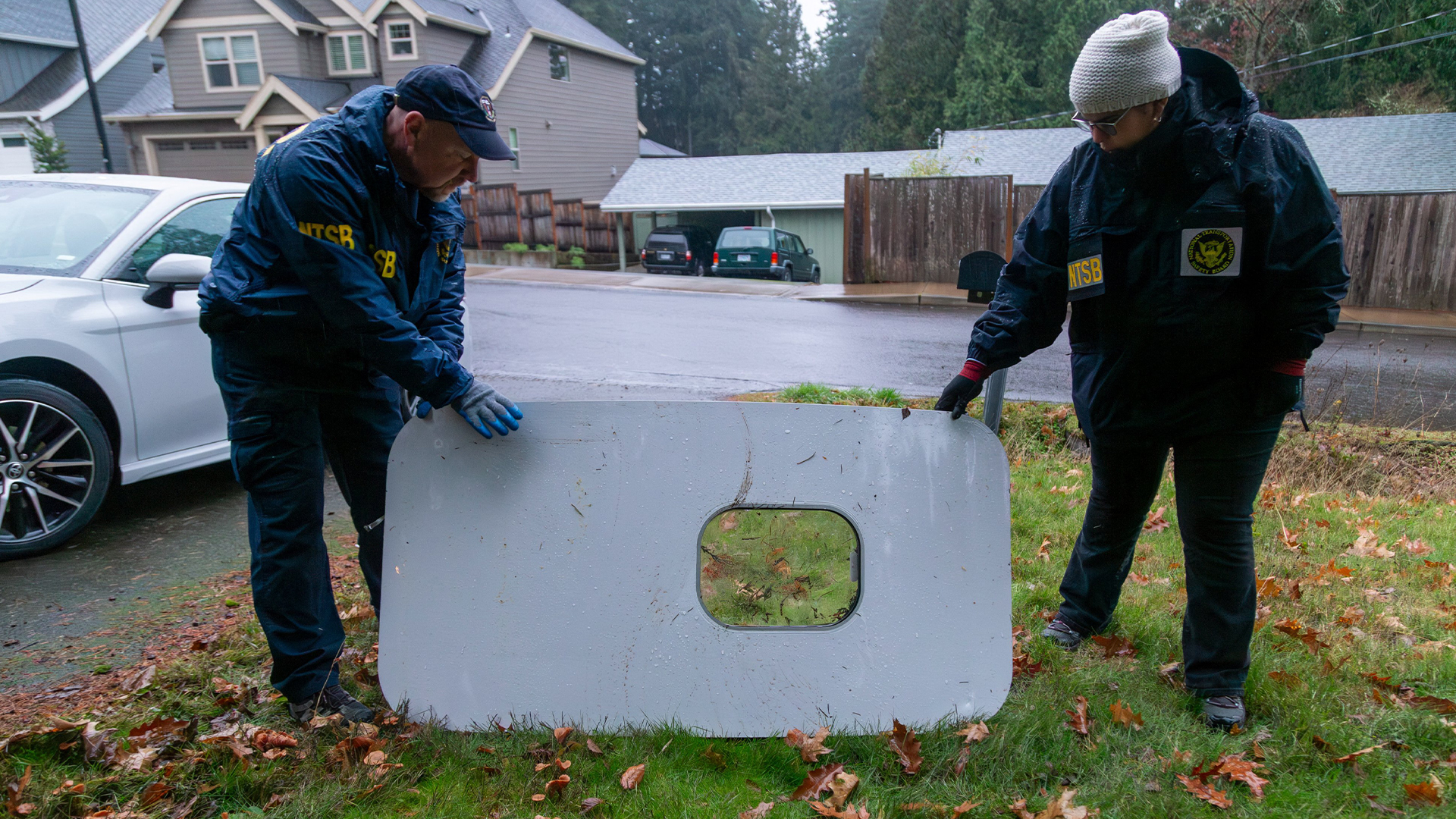 ‘Refrigerator-sized’ door that flew off Alaska Airlines flight found in yard as 2nd airline spots loose bolts on planes