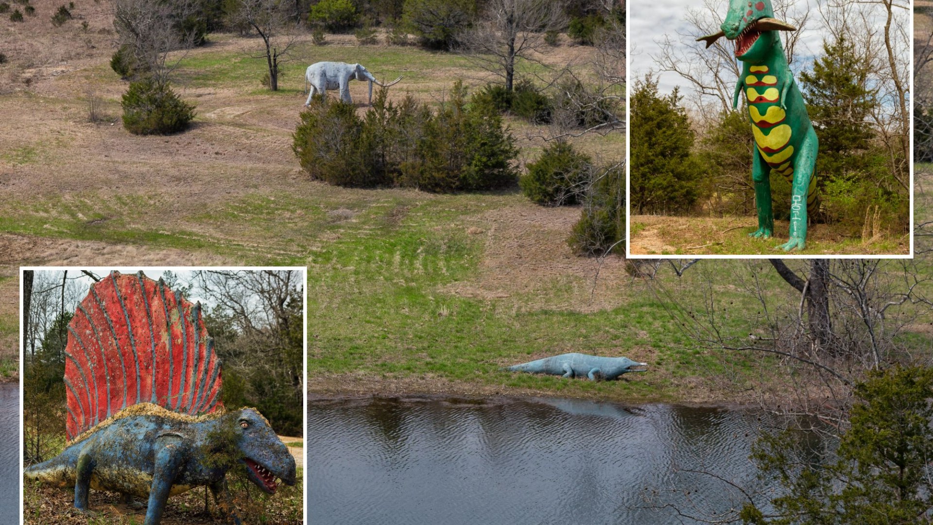 I trekked through abandoned real-life Jurassic Park dubbed ‘Dinosaur World’ where prehistoric figures still ‘roam’